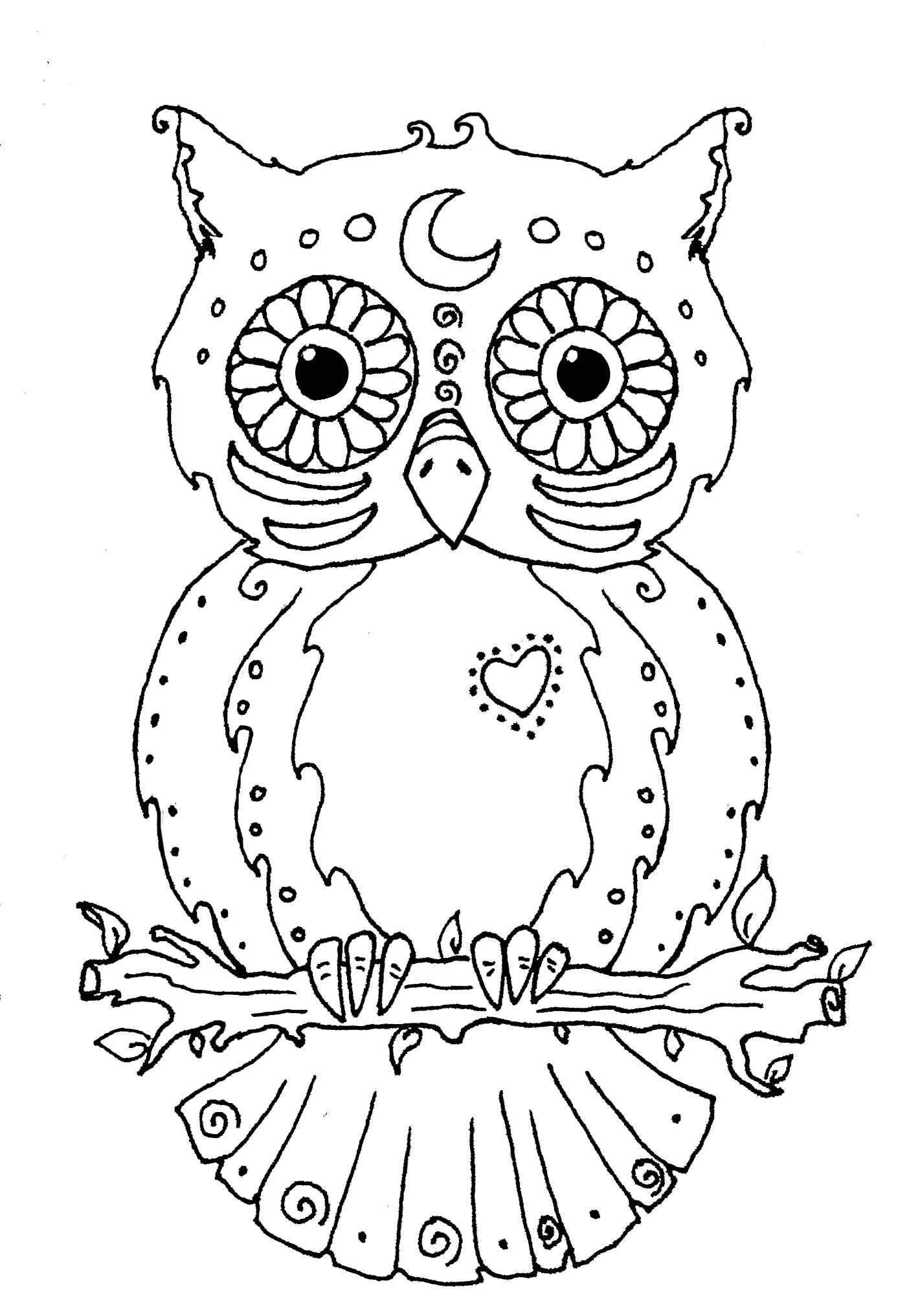 Free to Color Hoot the Owl