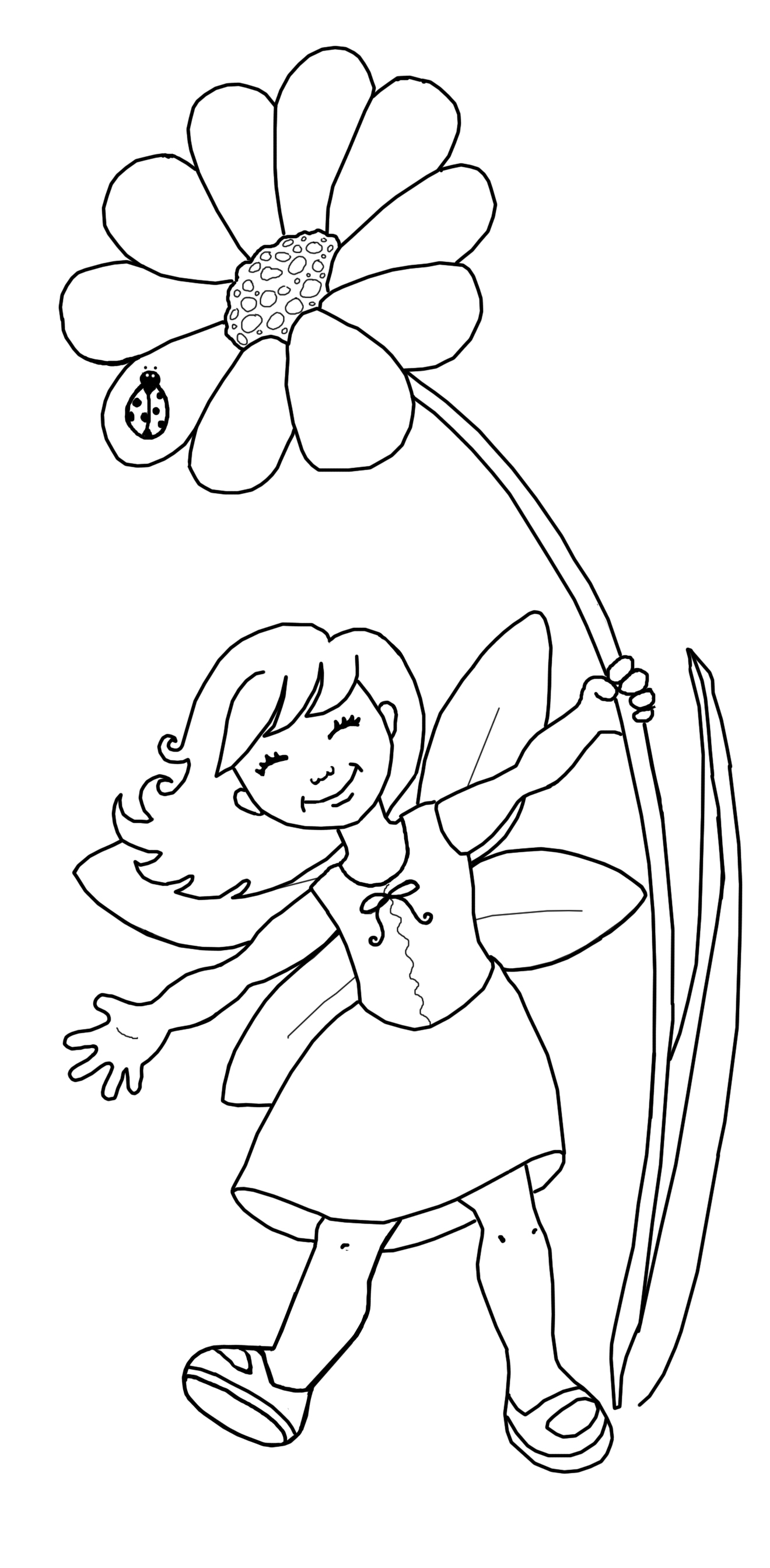 Free to Color Anti-Gloom Fairy