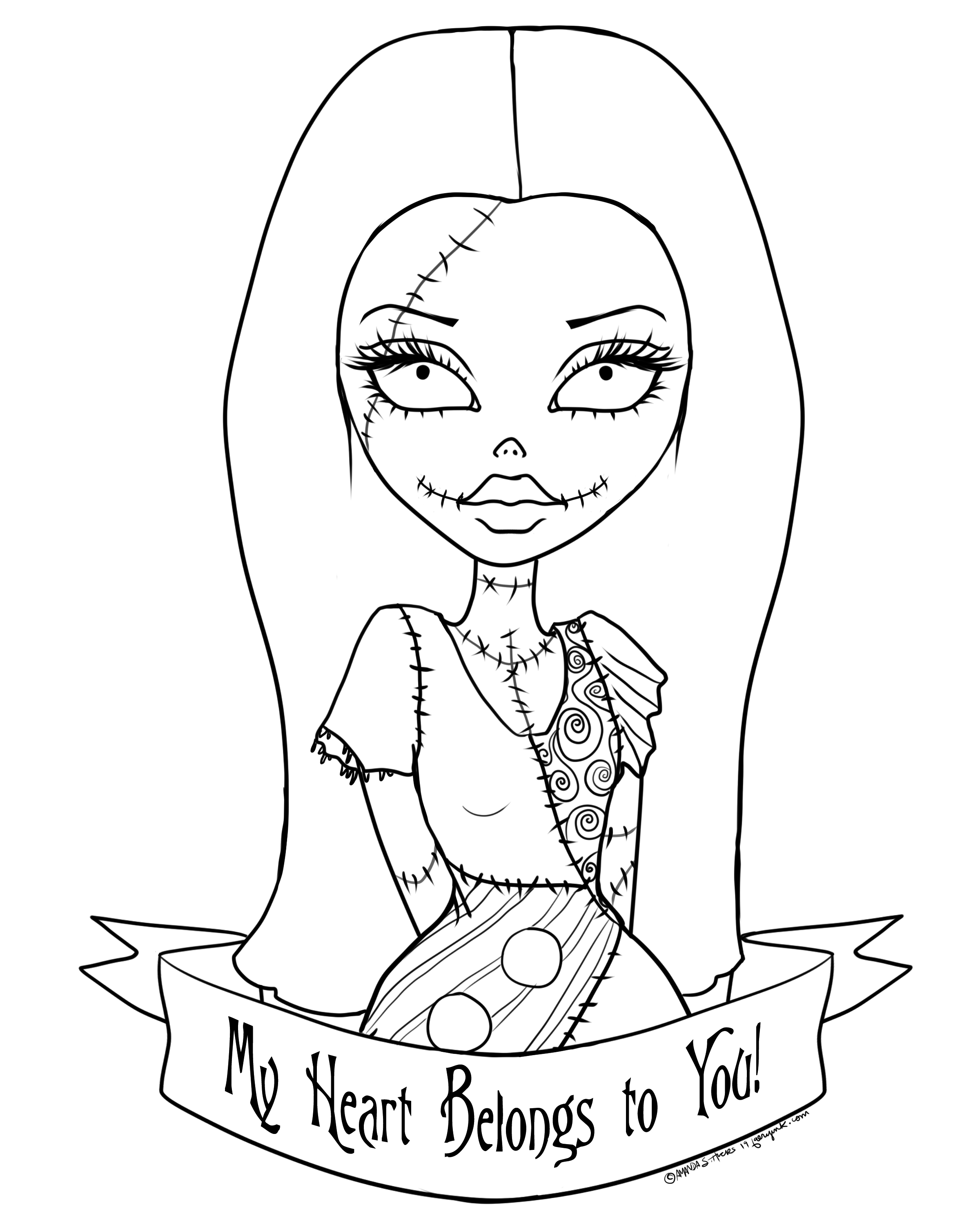 Free to Color Chibi Unicorn Fairy