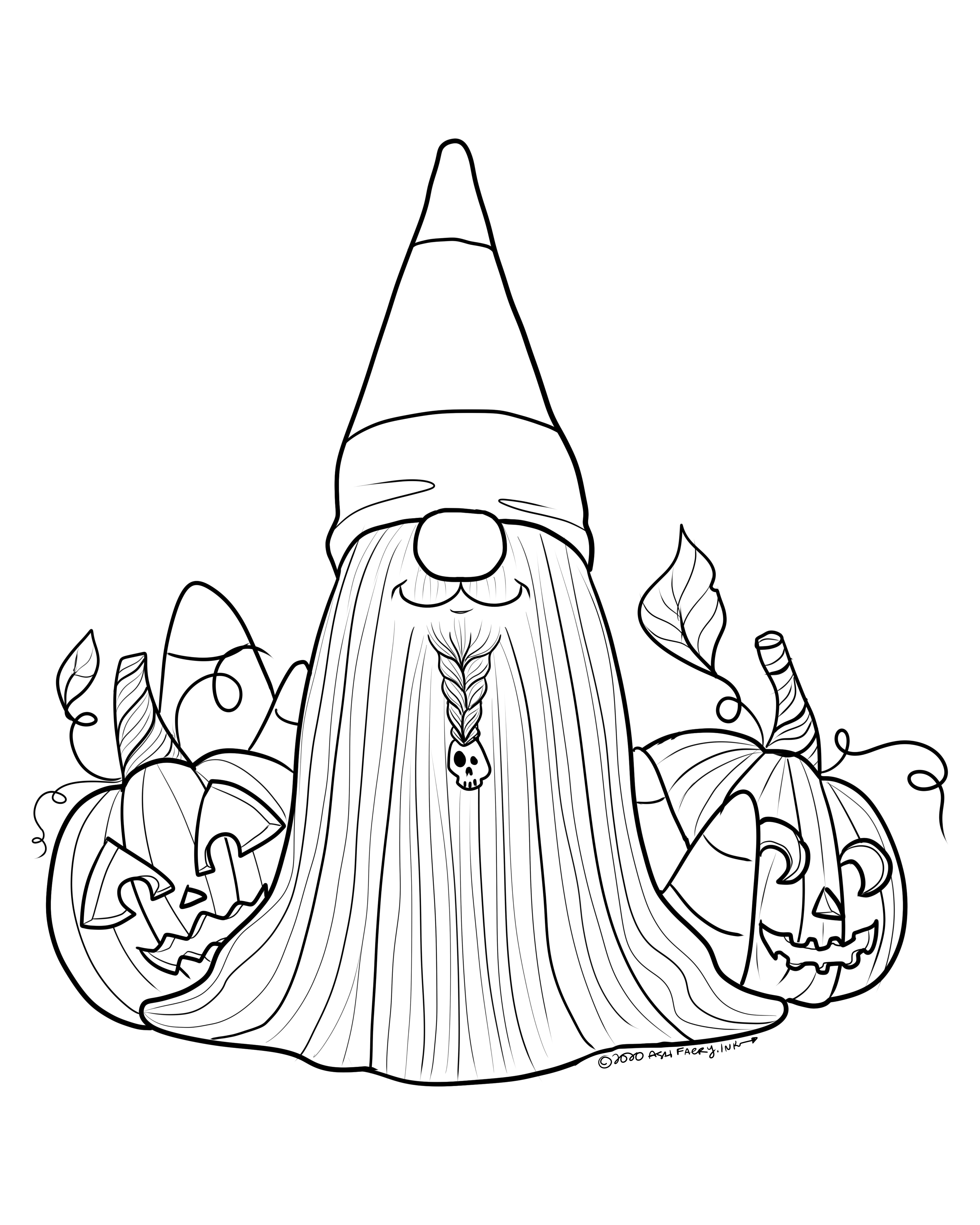 Free to Color Ophelia Unicorn Fairy