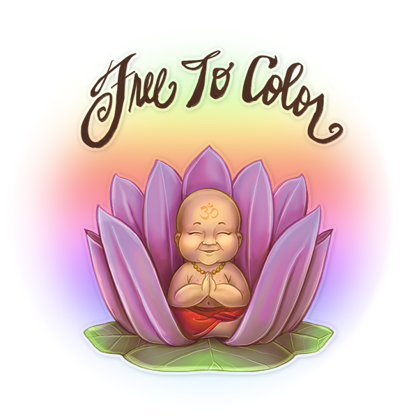 Free To Color Header Image Inner Peace Buddha